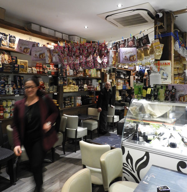 Eat in, order to go and shop