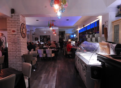Restaurant interior of Cafe Class